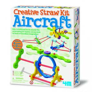4M - Creative Straw Kit - Yaratıcı Çubuk-Uçaklar