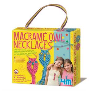 4M - Makrame Owl Necklaces / Makrame Baykus Kolye