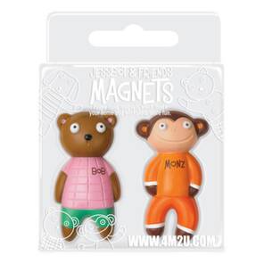4M2U - Jessbot & Friends Magnet - Bob ve Monz