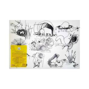 AKADEMİ ÇOCUK - Funny Mat - Canlilar ve Yuvaları 48*33.5 cm