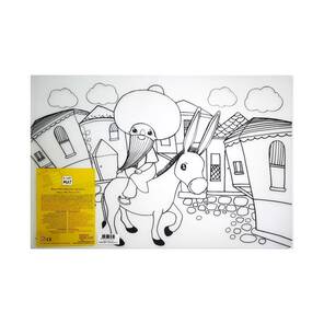 AKADEMİ ÇOCUK - Funny Mat - Nasrettin Hoca 48*33.5 cm