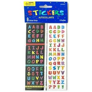 AMSCAN - Alfabe Sticker - 8'li
