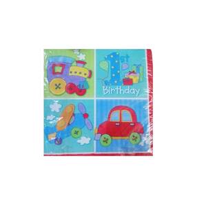 AMSCAN - İlk Yaşım Erkek - 16'lı Büyük Peçete