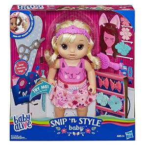 Baby Alive Bebeğimle Saç Tasarımı Sarışın E5241