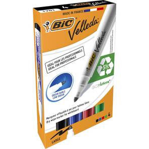 BIC Velleda - 4'lü Eco Tahta Kalemi - Kalın