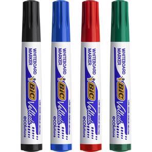 BIC Velleda - 4'lü Eco Tahta Kalemi - Kalın