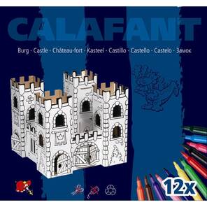 CALAFANT - Boyamalı Karton Model - Ejderha Kalesi