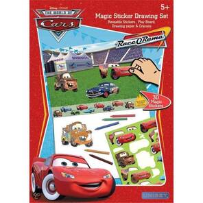 DISNEY Cars - Sihirli Çıkartma Birleştir - Çiz -Boya 30 adet