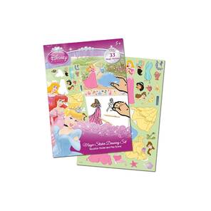 DISNEY Princess - Sihirli Çıkartma Birleştir - Çiz - Boya