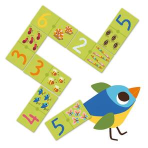 DJECO - Eğitici Oyunlar - Domino 1, 2, 3