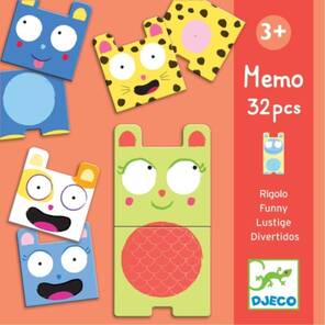 DJECO - Eğitici Oyunlar - Hafıza Oyunu - Neşeli Hayvanlar