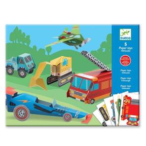 DJECO - Kağıt Oyuncaklar - Araçlar