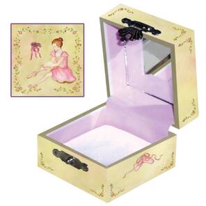 ENCHANTMINTS - Balerin Desenli Aynalı Küçük Takı Kutusu