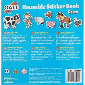 GALT - Yeniden Kullanılabilir Sticker Kitabı - Çiftlik
