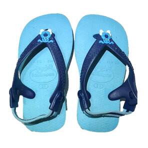 HAVAIANAS - Bebek Plaj Terliği - Mavi / Köpekçikli
