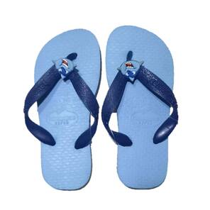 HAVAIANAS - Çocuk Plaj Terliği - Mavi / Köpekbalıklı