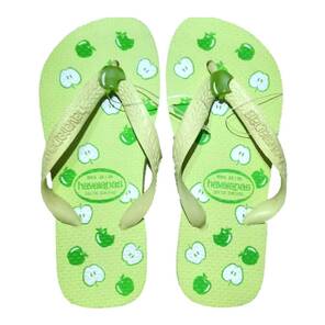 HAVAIANAS - Çocuk Plaj Terliği - Yeşil / Elma Desenli