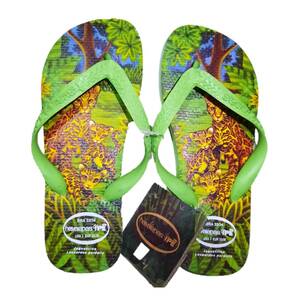 HAVAIANAS - Çocuk Plaj Terliği - Yeşil / Jaguar Desenli