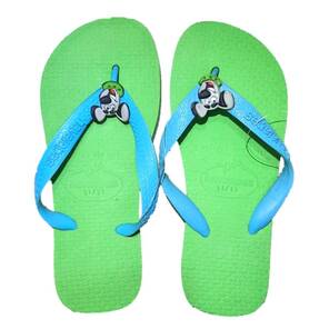 HAVAIANAS - Çocuk Plaj Terliği - Yeşil / Köpekli