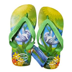 HAVAIANAS - Çocuk Plaj Terliği - Yeşil / Tembel Hayvan Desenli