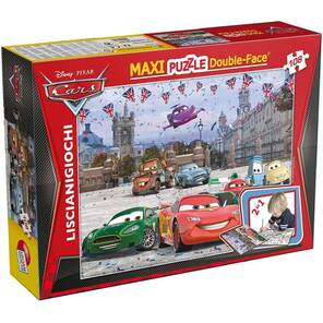 LISCIANI - Disney Cars Maxi Çift Yüzlü Yapboz - 108 Parça