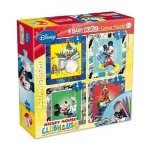 LISCIANI - Disney Çift Yüzlü Bebek Yapboz - 4x4 Parça