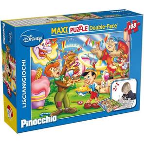 LISCIANI - Disney Pinokyo Maxi Çift Yüzlü Yapboz - 108 Parça