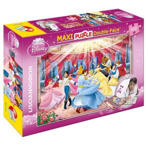 LISCIANI - Disney Prenses Maxi Çift Yüzlü Yapboz - 108 Parça