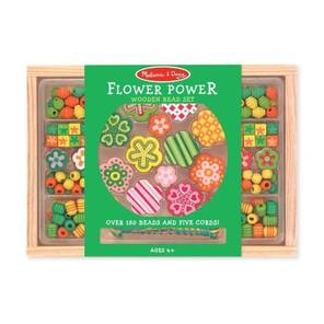 M&D Ahşap Boncuk Dizme - Çiçekler