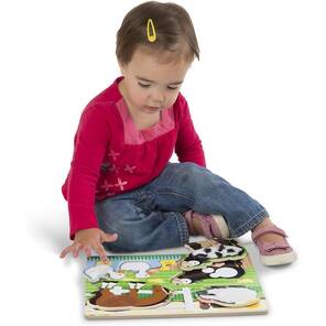 M&D Ahşap Dokun Hisset Yapboz - Çiftlik Hayvanları