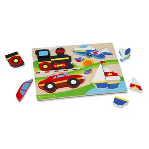 M&D Ahşap Tombul Parçalı Yapboz - Araçlar