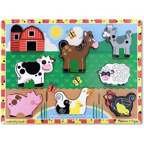 M&D Ahşap Tombul Yapboz - Çiftlik Hayvanları