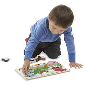 M&D Ahşap Tombul Yapboz - Çiftlik Hayvanları