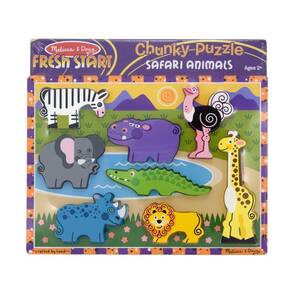 M&D Ahşap Tombul Yapboz - Safari