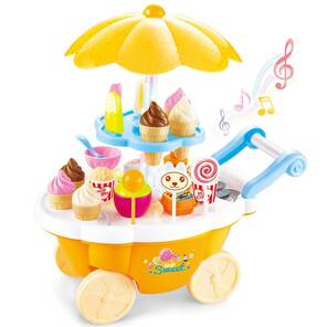 Mega Oyuncak Dondurma Arabası - Turuncu