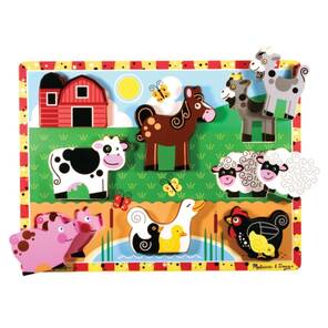 Melissa&Doug - Ahsap Tombul Yapboz / Çiftlik