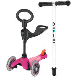 MICRO Mini Scooter – Pembe - Oturaklı 3-in-1