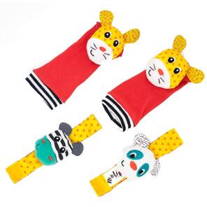 MOLIE - Çıngıraklı Bileklik & Çorap Seti - Kaplan