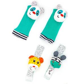 MOLIE - Çıngıraklı Bileklik & Çorap Seti - Panda