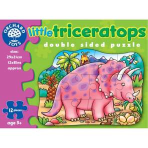 ORCHARD - Küçük Triceratops - 12 Parça Çift Taraflı Yapboz