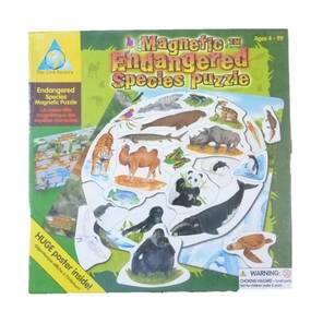 THE ORB FACTORY - Soyu Tükenen Hayvanlar Manyetik Yapboz - 18 Parça 30x30cm