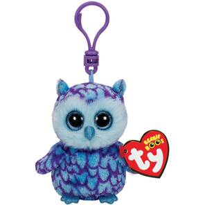TY Beanie Boo´s - Oscar - Peluş Baykuş Anahtarlık - 10 cm